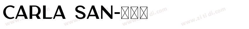 carla san字体转换